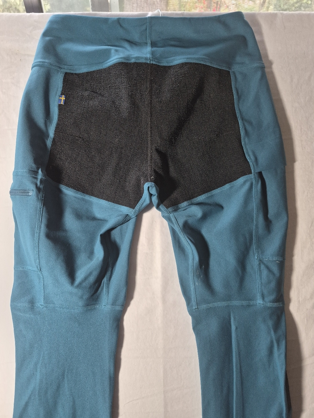Fjällräven Teal Abisko Trekking Tights Tech Pants Womens Large - Picture 5 of 7